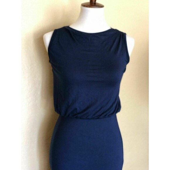 Go Couture Sleeveless Maxi Dress Blue Size M - Picture 3 of 11